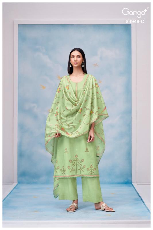 Ganga grixa 4948 wholesale dress material market in parrys chennai